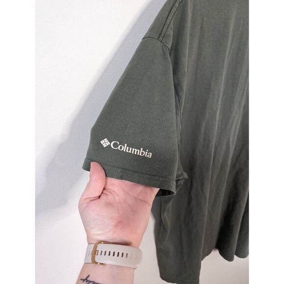 Columbia Green Graphic Tee Short Sleeve T-Shirt - Size XXL - Picture 5 of 5